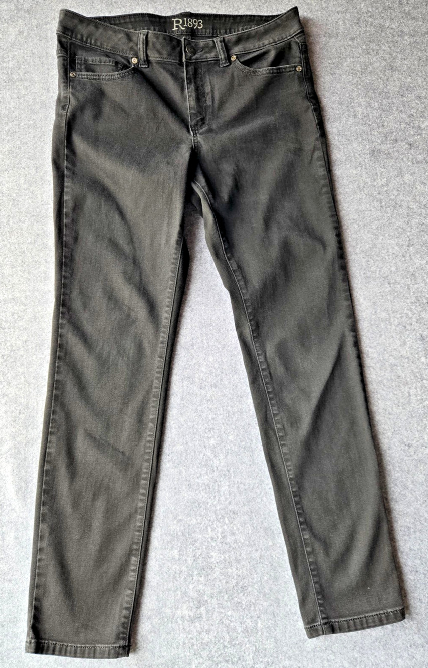 R1893 Jeans Women's Skinny Black Size 14 Stretch 32.5x27.5